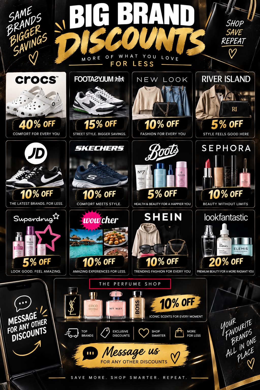 Message for Discounts
