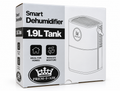 Prem-i-air 1.9L Smart Portable Dehumidifier – 430ml/Day Electric Mini Dehumidifier for Bedroom & Home, 55W Low Energy, Auto Humidity Sensor, Quiet 47dB, Timer, Sleep & Turbo Mode