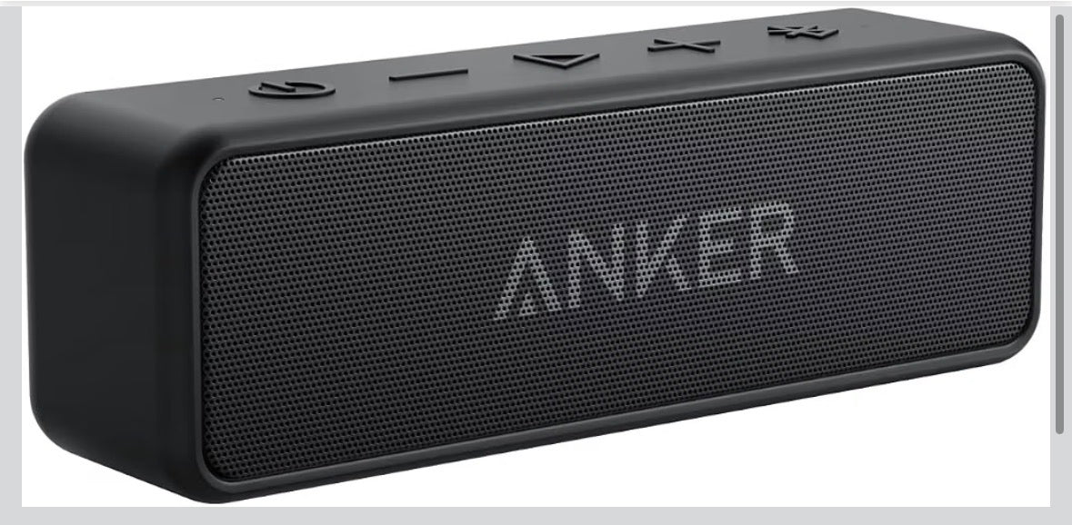 soundcore Anker 2 Portable Bluetooth Speaker, 12W Stereo, Black
BassUp, IPX7 Waterproof, 24H Playtime and Wireless Stereo Pairing for Home, Outdoors and Travel