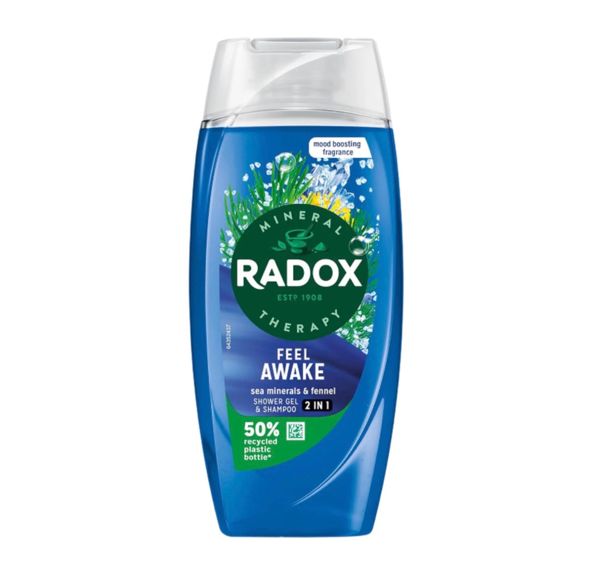 Radox 1.25 Feel Awake 2-in-1 Body Wash & Shampoo 225ml